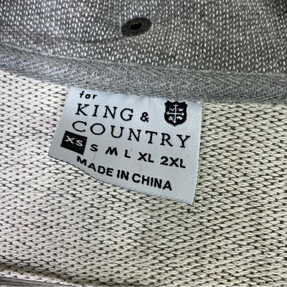 For King & Country | Gray Double-Breasted Peacoat Cotton Polyester Patch XS - Picture 5 of 8